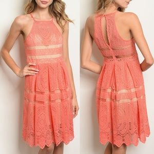 Coral Nude Dress {The Vintage Shop}